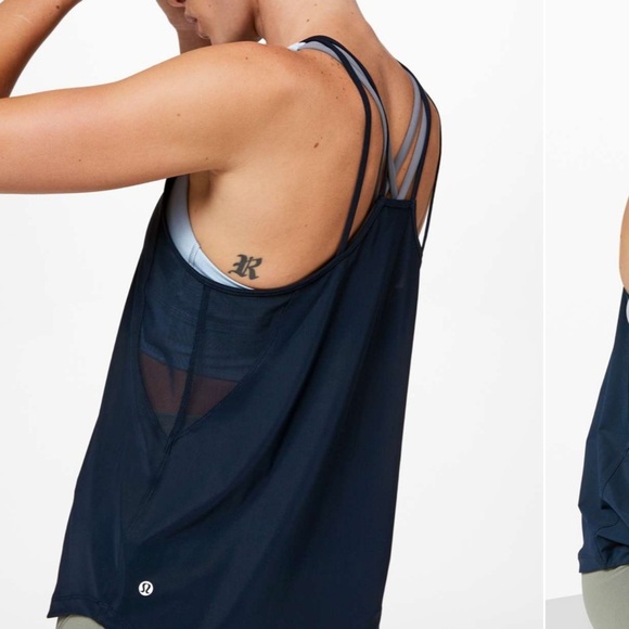 Lululemon Athletica Sky Blue Run Off Route Tank Top size 4. In perfect condition - Picture 12 of 12